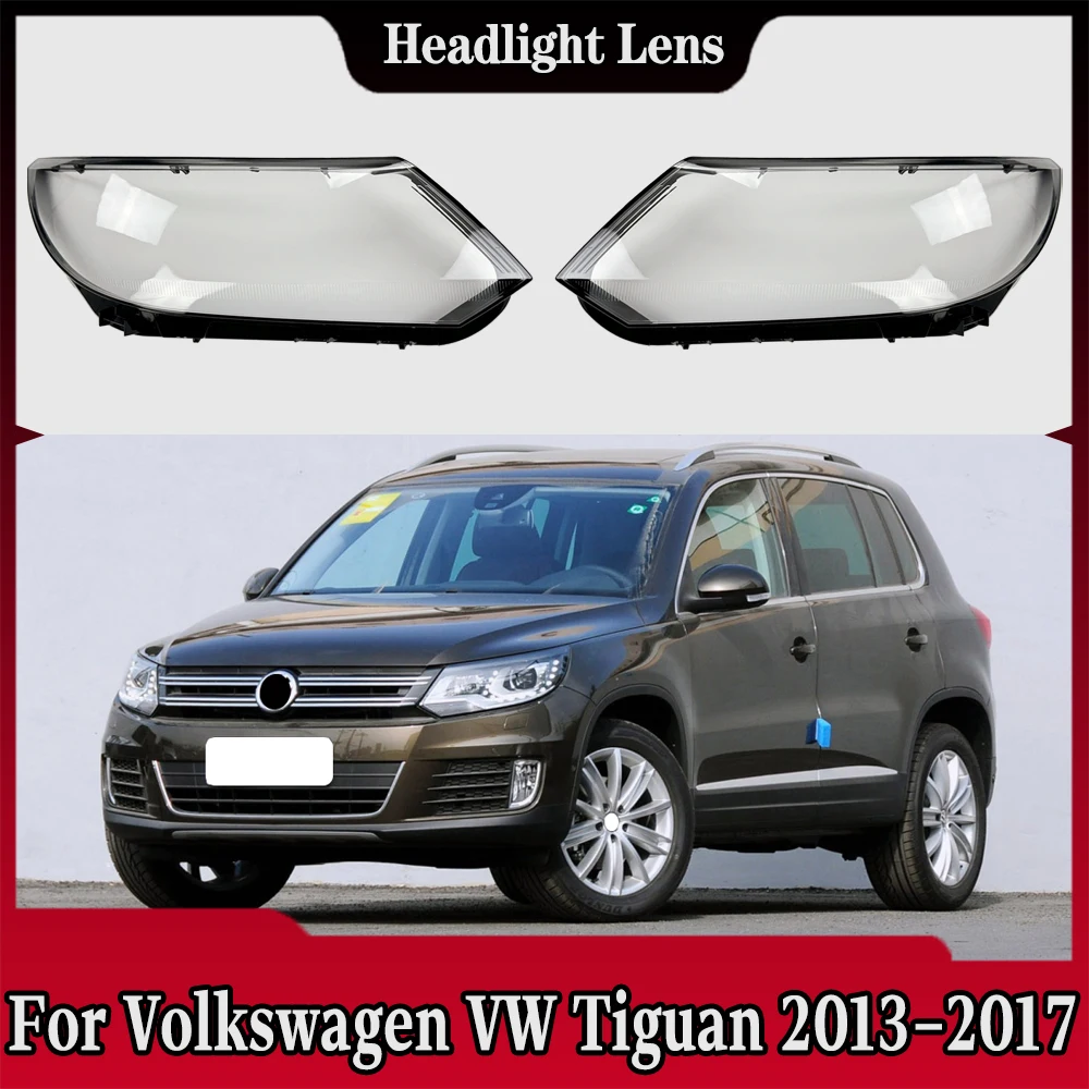 

Крышка передней фары автомобиля для Volkswagen VW Tiguan 2013 2014 2015 2016 2017, галогенный прозрачный абажур из плексигласа, корпус линзы