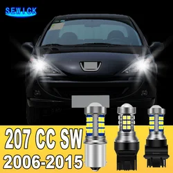 2x Dual Mode LED Turn Signal+Daytime Running Light DRL Accessories For Peugeot 207 CC SW 2006-2015 2009 2010 2011 2012 2013 2014