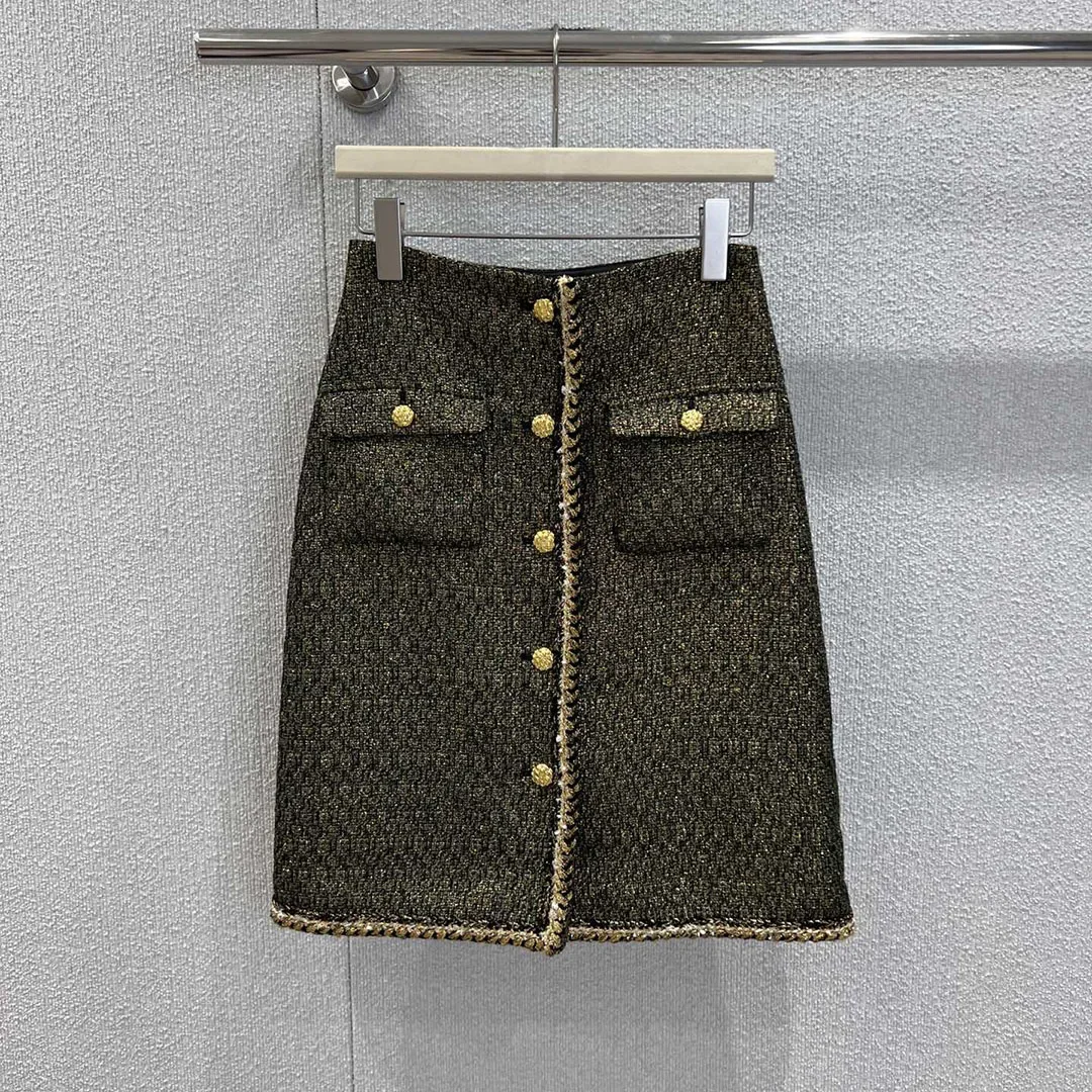 

Женская юбка-полусолнце из твида, новинка весны 2026, модная, элегантная, с эффектом объема на бедрах