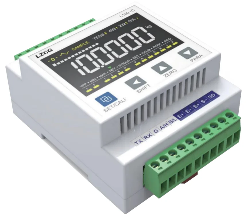 L100C Peak Valley Capture RS485/RS232 Modbus-RTU Force Measuring Instrument 0~20mA/0~10V Strain Gauge Bridge Sensors Capture