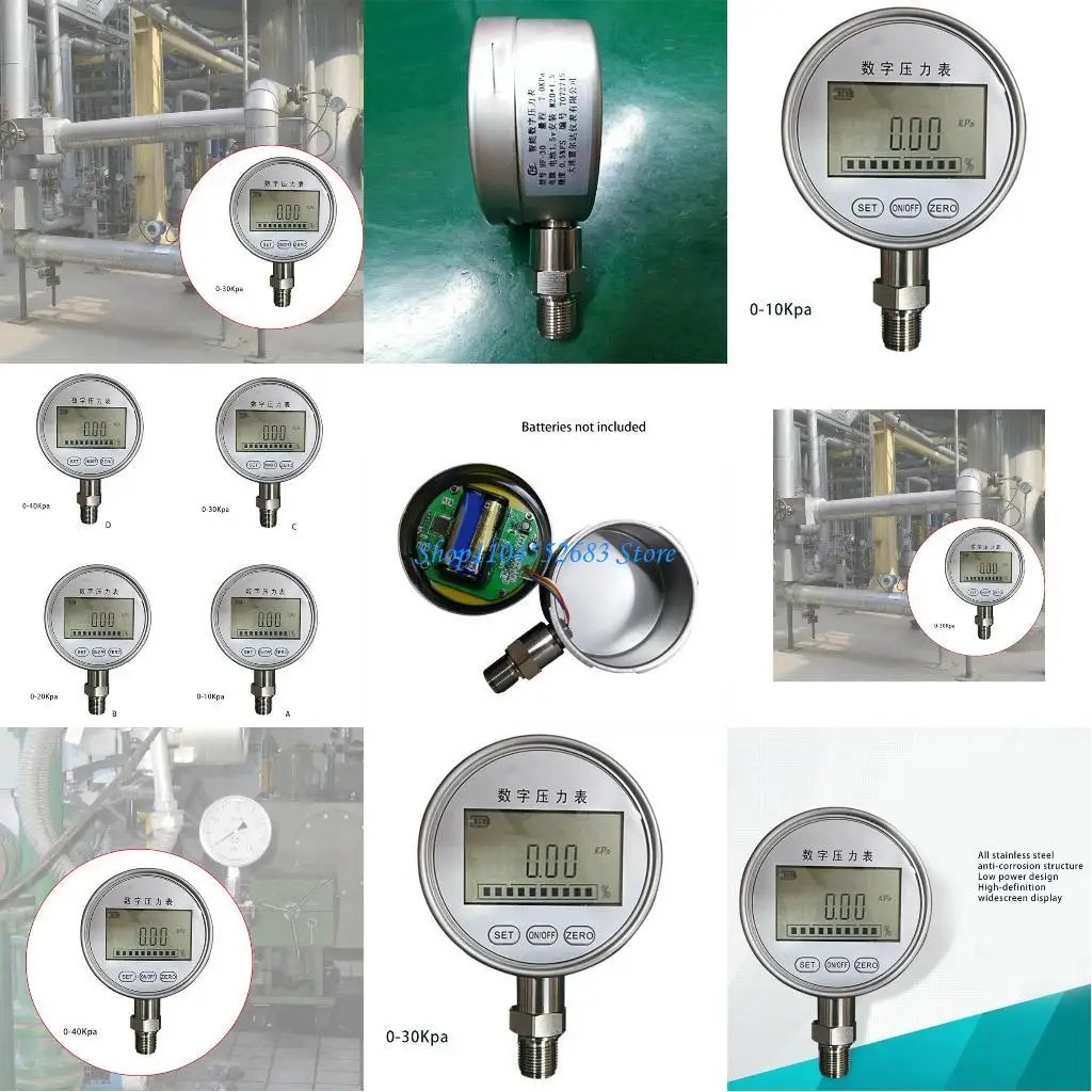 

Y6GD Digital Pressure Gauge Digital Hydraulic Pressure Gauge M20x1.5 Connector 4 Typ