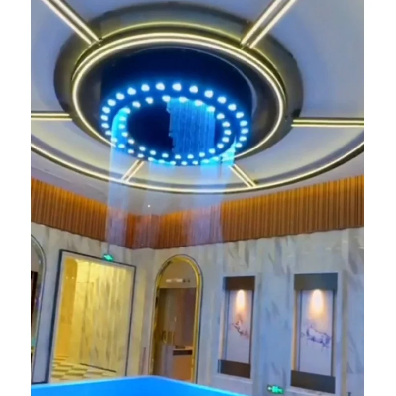 custom.2026 Hot Style Digital Curtain Wall Circle Garden Fountain Curtain Waterfall