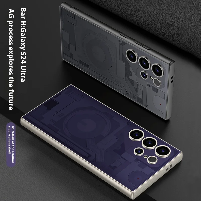 For Samsung S24 S23 Ultra phone case painted back cover ultra-thin case fashionable anti drop and shockproof protective cover