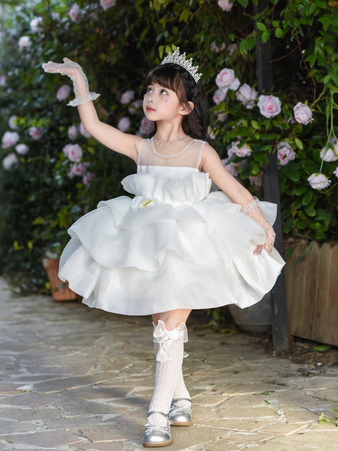 gonna-da-ballo-in-tulle-bianco-per-ragazze-stile-principessa-con-vita-aderente-voluminosa-a-strati-elegante-corta-per-danza-e-musica
