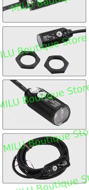 Photoelectric Sensor E3K 20m Detection Distance 10-30V Diffuse Reflection Sensor NPN PNP Optical Relay Switch Sensor