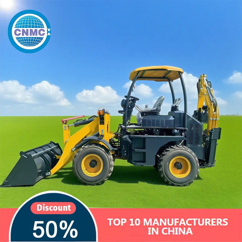 4x4 Wheel Loader 3 Tons Backhoe Loader Excavator Multifunctional High performance EPA Certification Construction Garden Farm