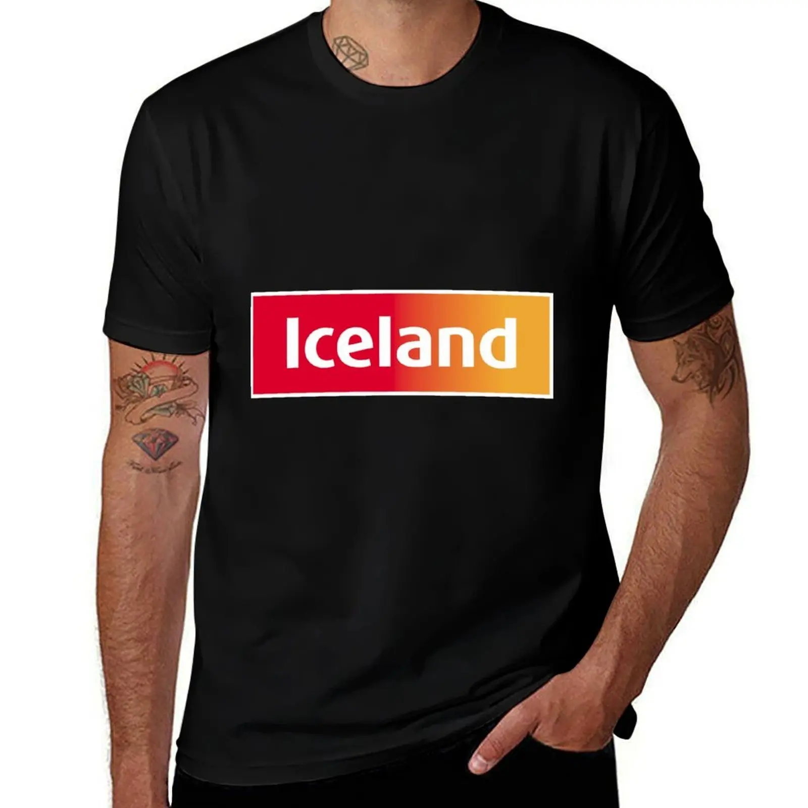 iceland T-Shirt t shirt man plain T-Shirt