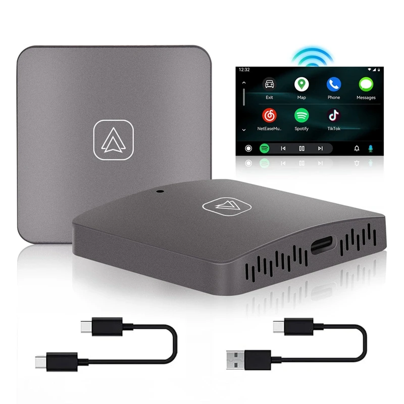 Adaptador inalámbrico Android para coche, Dongle automático con cable de fábrica, Wifi, Plug & Play