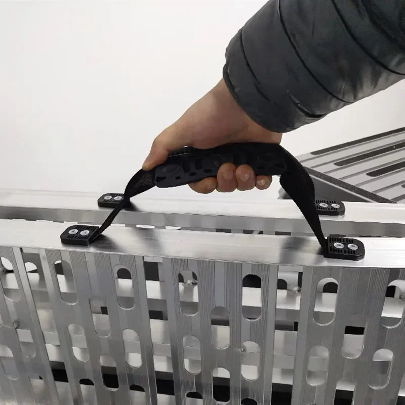 factory outlet Aluminum Alloy Ladder Folding Ladder Pedal Motorcycle Loading Trailer Transport Loading Folding Staircase