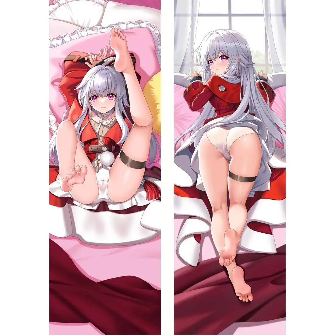 

Honkai: Star Rail Clara Косплей Dakimakura 2WAY Шарнирный чехол для тела Подушка отаку Чехлы для подушек Рождественские подарки