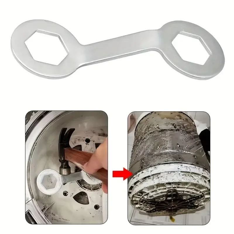 

Washing Machine Clutch Wrench Automatic Wash Machine Repair Spanner Disassembly Inner Screw Nut Removal Double-Ended
