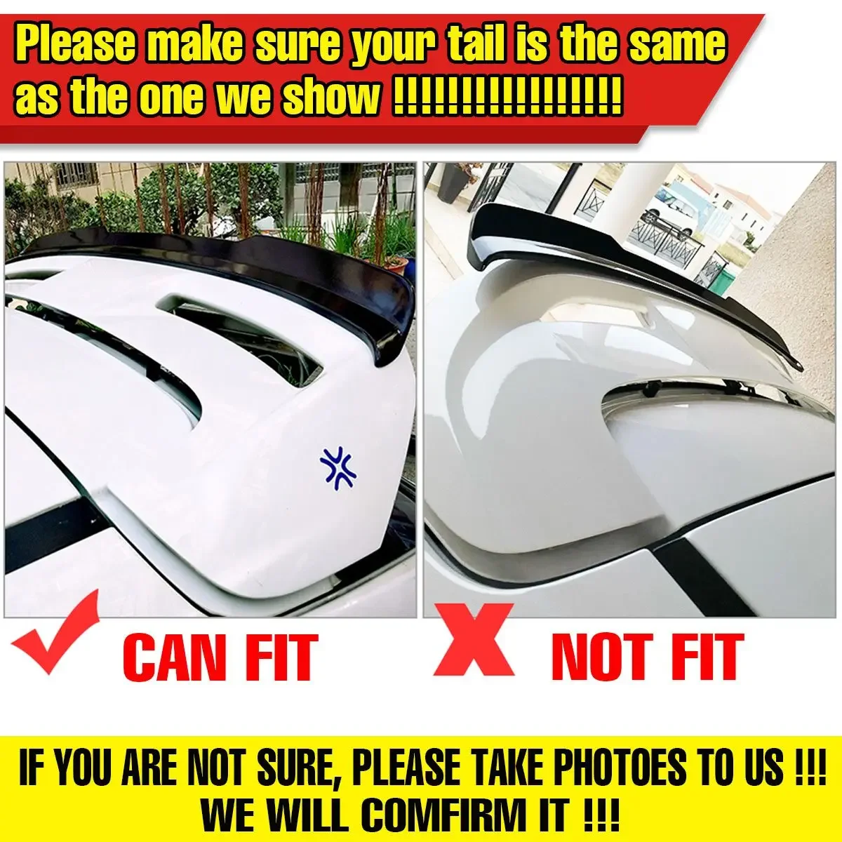 Glossy Black/Carbon Fiber Look Car Rear Trunk Spoiler Extension Lip For Ford Focus MK3 MK3.5 ST-LINE 2012-2018 Rear Wing Spoil