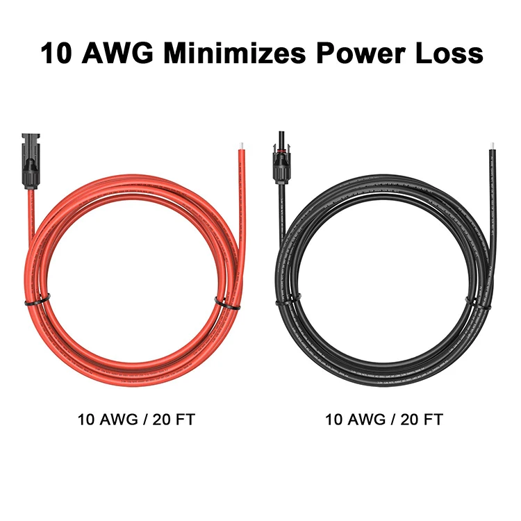 Dustproof Double Layer Insulator Solar Extension Cable Connector, 10AWG/12AWG  Plug, protective design for long-term solar energ