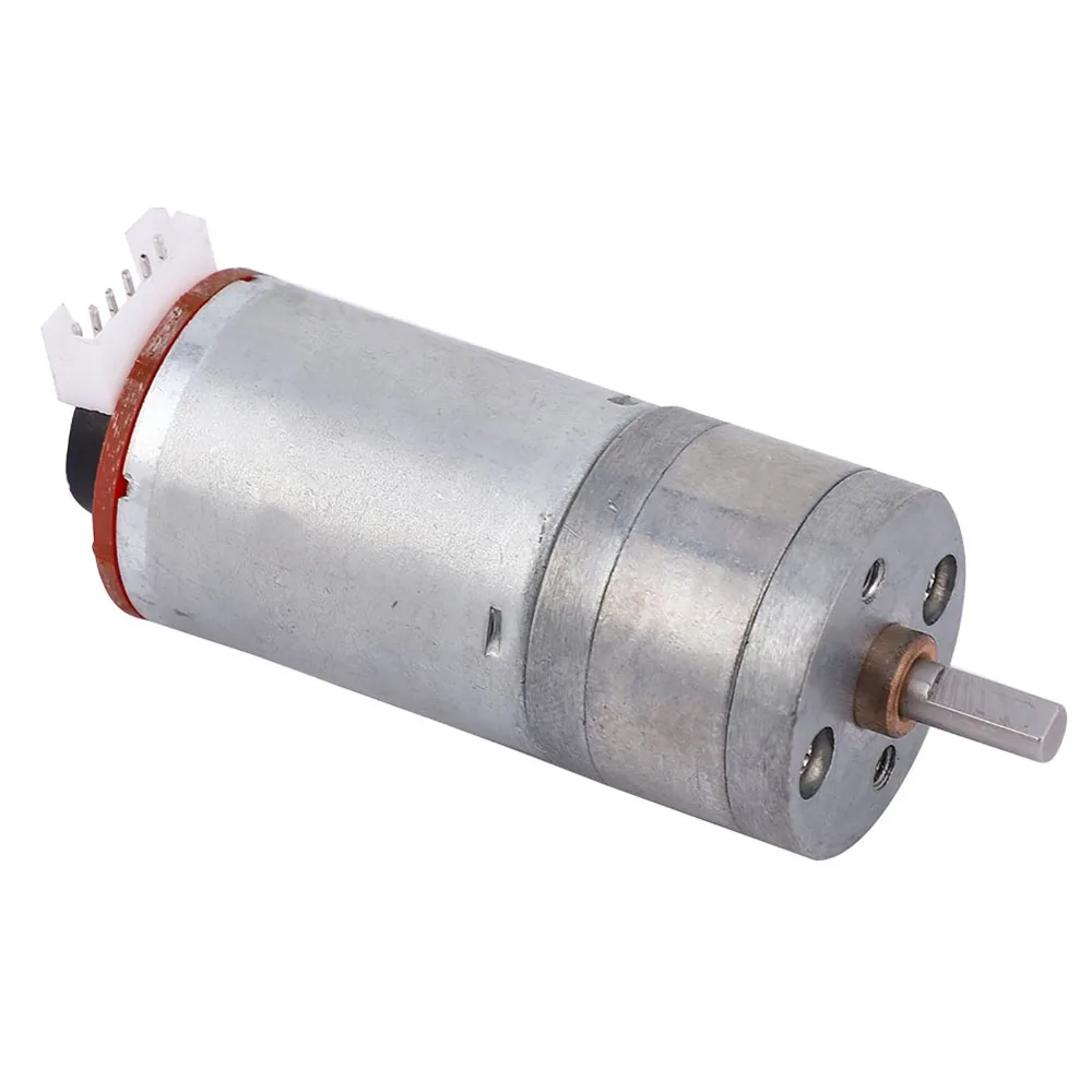 DC 12V Encoder Gear Motor 130 RPM 65mm Wheel Geared Motor Kit Rubber Tire Mounting Bracket Full Metal Gear Motor DIY Projects