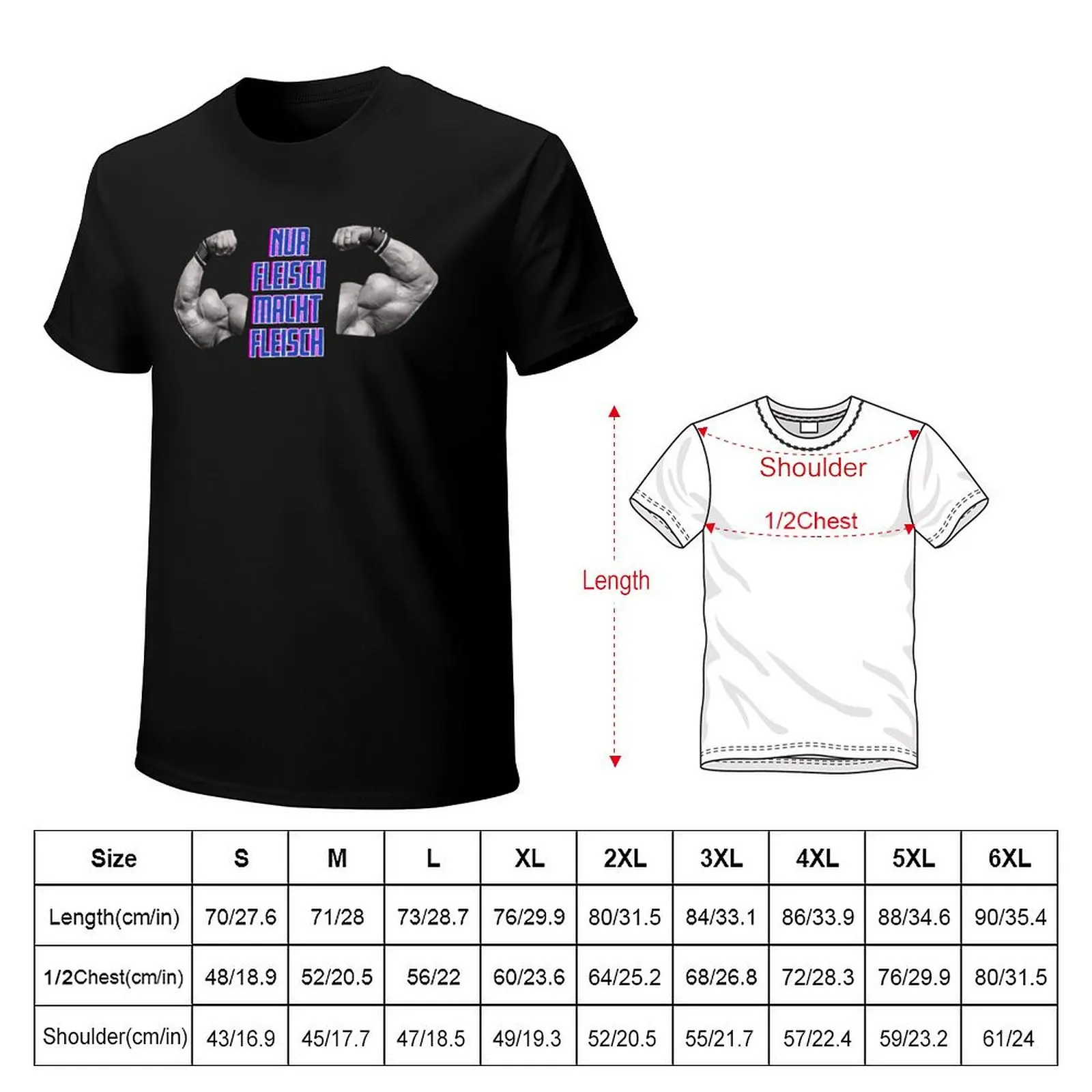 Only meat makes meat - Markus Rühl upper part saying/quote T-Shirt Casual Pattern Print Tee Shirt