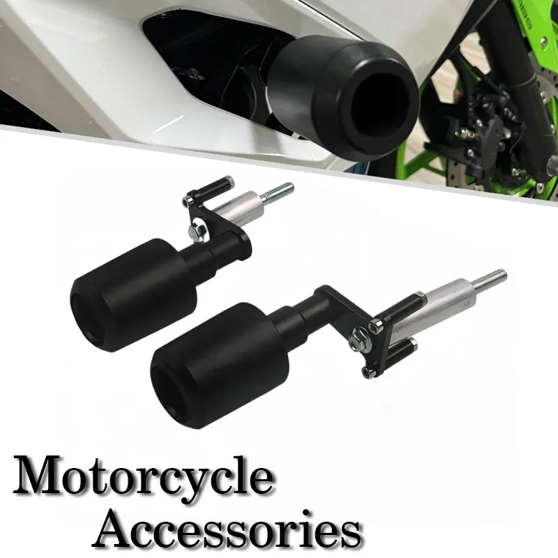 

For Kawasaki Ninja 500 Ninja500 Z500 Z 5 00 Motorcycle Frame Sliders Crash Pad Falling Protection Exhaust Slider