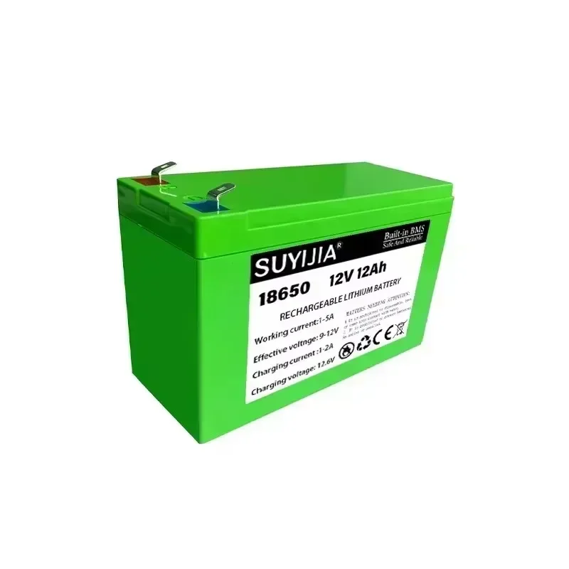 12V 18650 Lithium Battery Pack with Built-in20Ah 30A BMS Suitable for Solar Electric Vehicles Outdoor Camping Lighting Batteries