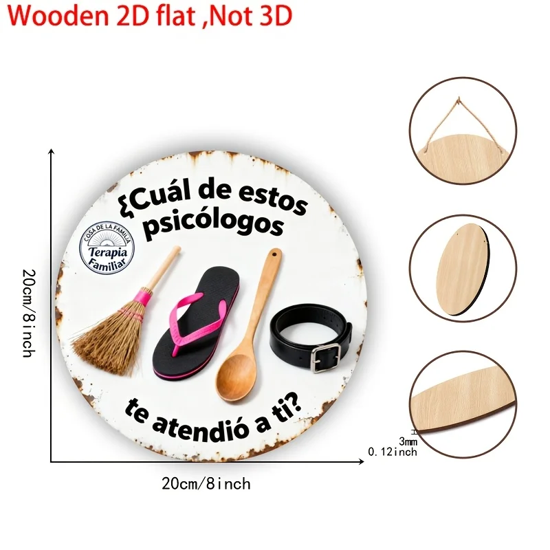 2D Wooden Wall Sign Spanish Which Of These Psychologists Has Served You Hanging Decor Home Office Bar Room Year Round Display