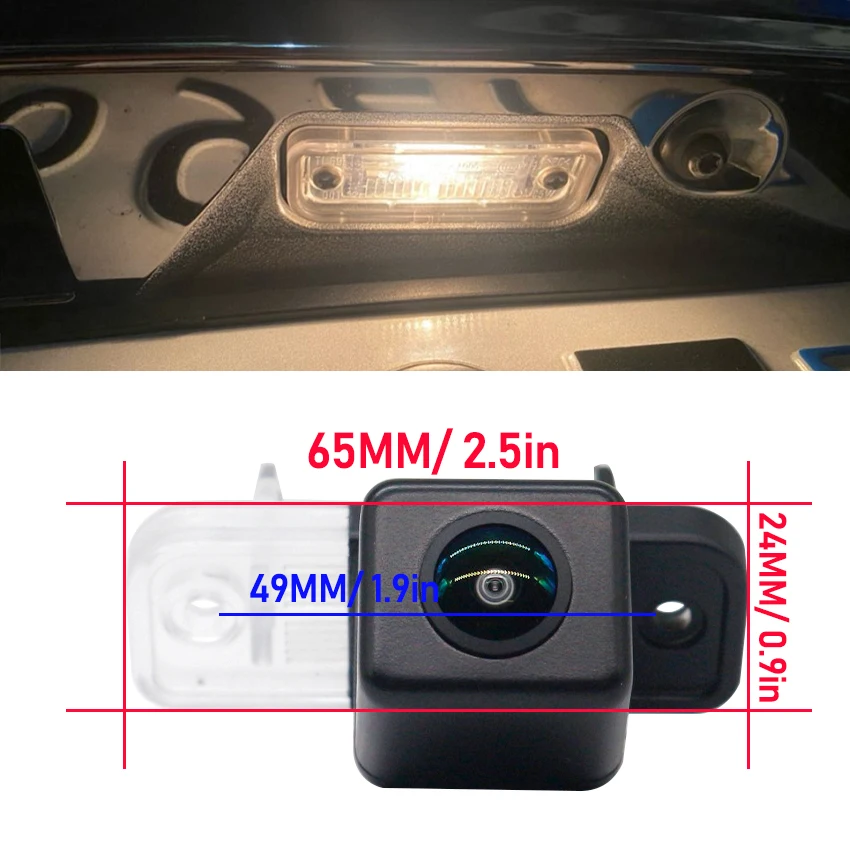 High quality RCA Fisheye Lens HD Rear View Camera For Mercedes Benz CLK Class A209 C209 CLK270 CLK320 CLK350 CLK55 63 AMG