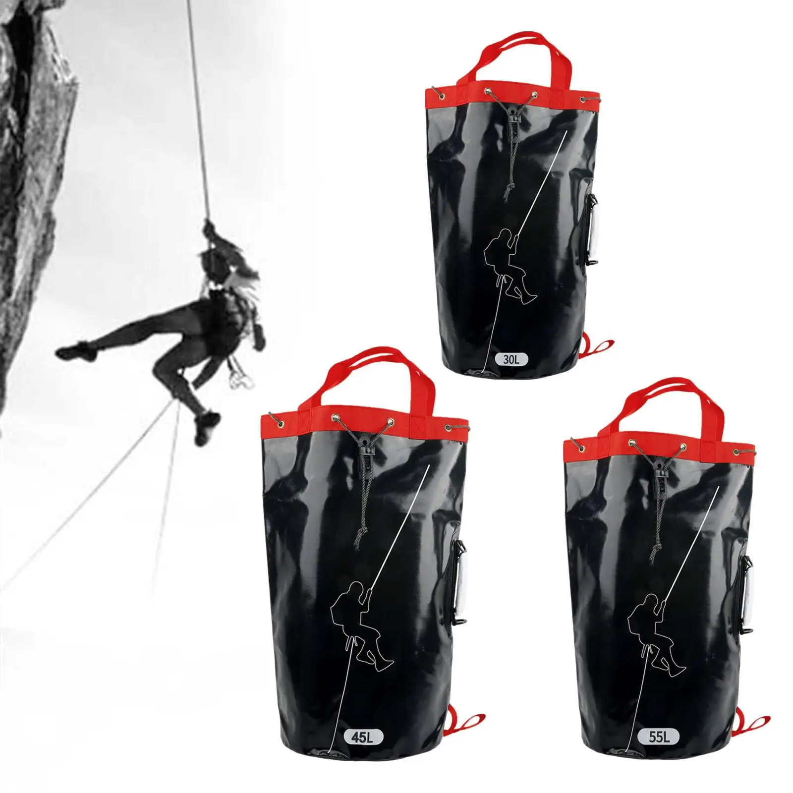 

Climbing Rope Gear Bag PVC Arborist Equipment Storage Bag for Outdoor Hiking