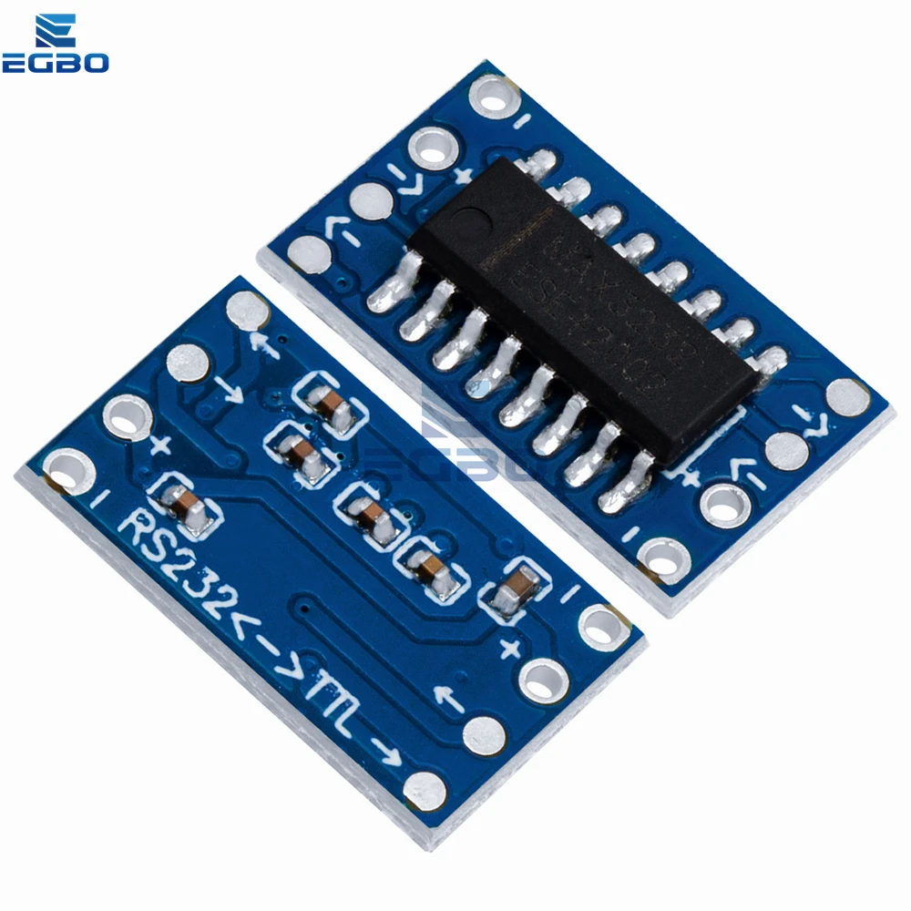 1 قطعة ~ 10 قطعة صغيرة RS232 MAX3232 المستويات إلى TTL مستوى محول مجلس لوحة تحويل مسلسل دروبشيبينغ EGBO