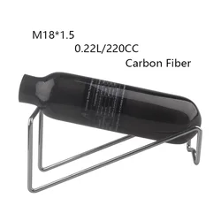 Scuba Diving 0.22L 220CC Carbon Fiber Gas Cylinder HPA 300BAR 4500PSI Air Tank Station Cilindro For Soda Water Aquarium Fittings