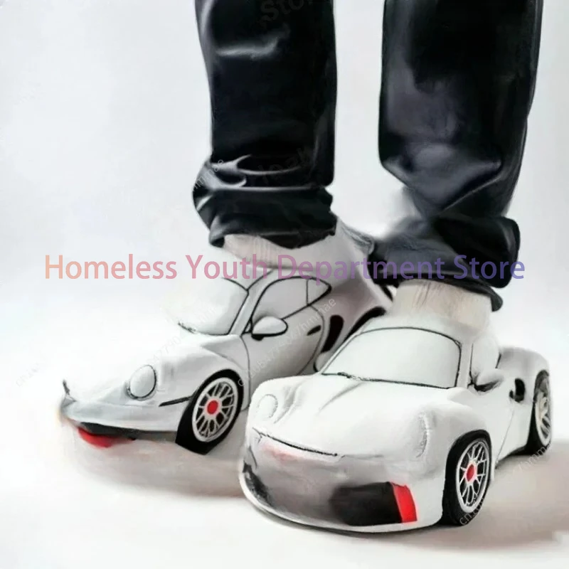 Plush slippers toy for BMW Porsche Racing (sole length 26cm)