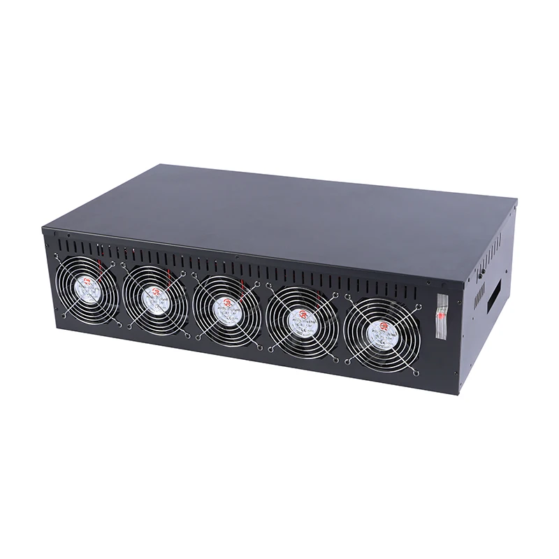New 12GPU Case Computer Motherboard Chassis Rack System Silent PSU Fully Lit Coin Kaspa.NEXA ATX Form Factor Stock Availability