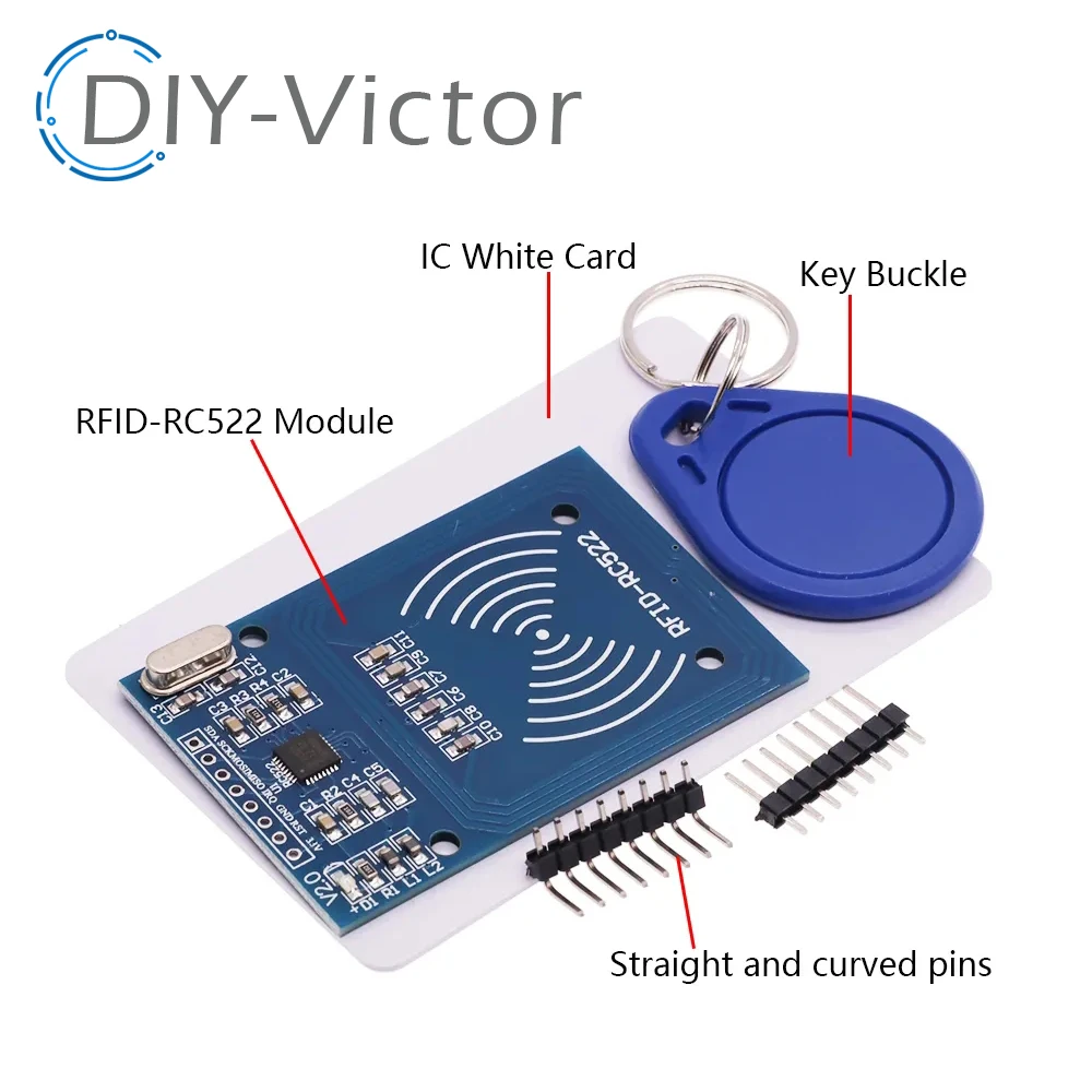 RFID module PN532 RC522 MFRC-522 RDM6300 Kits NFC S50 13.56 Mhz 125Khz 6cm With Tags SPI Write & Read for arduino uno 2560