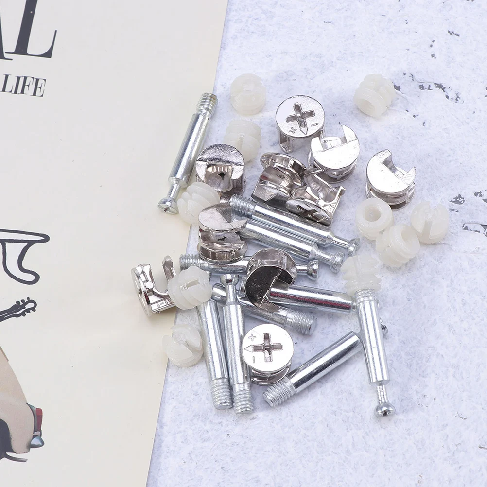 

24 Sets Cam Locks for niture Fastening Connector Dowels Connecting Fittings Desk