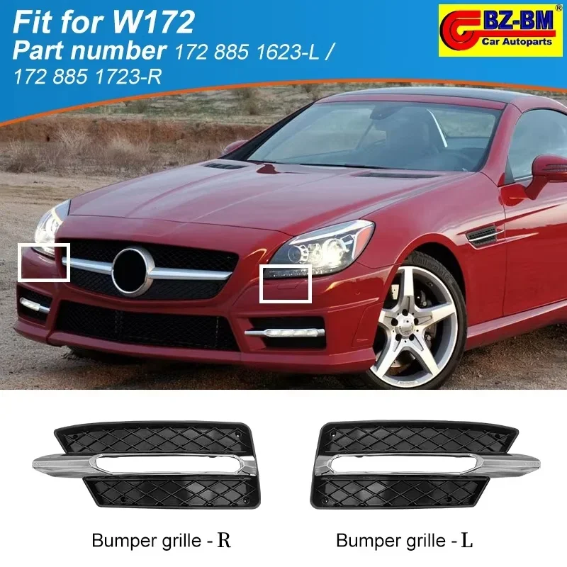 

Car Front Bumper Grille Slk Slc For Mercedes Benz R172 W172 A1728851623 A1728851723 1728851623 1728851723