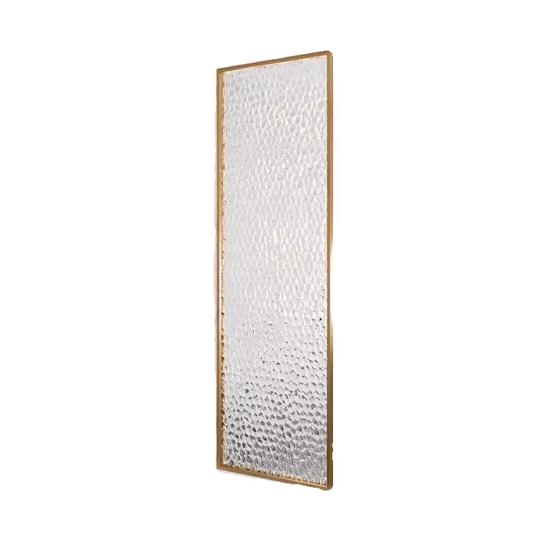 Stainless steel water cube Changhong glass partition screen, wrought iron modern light luxury washbasin bathroom