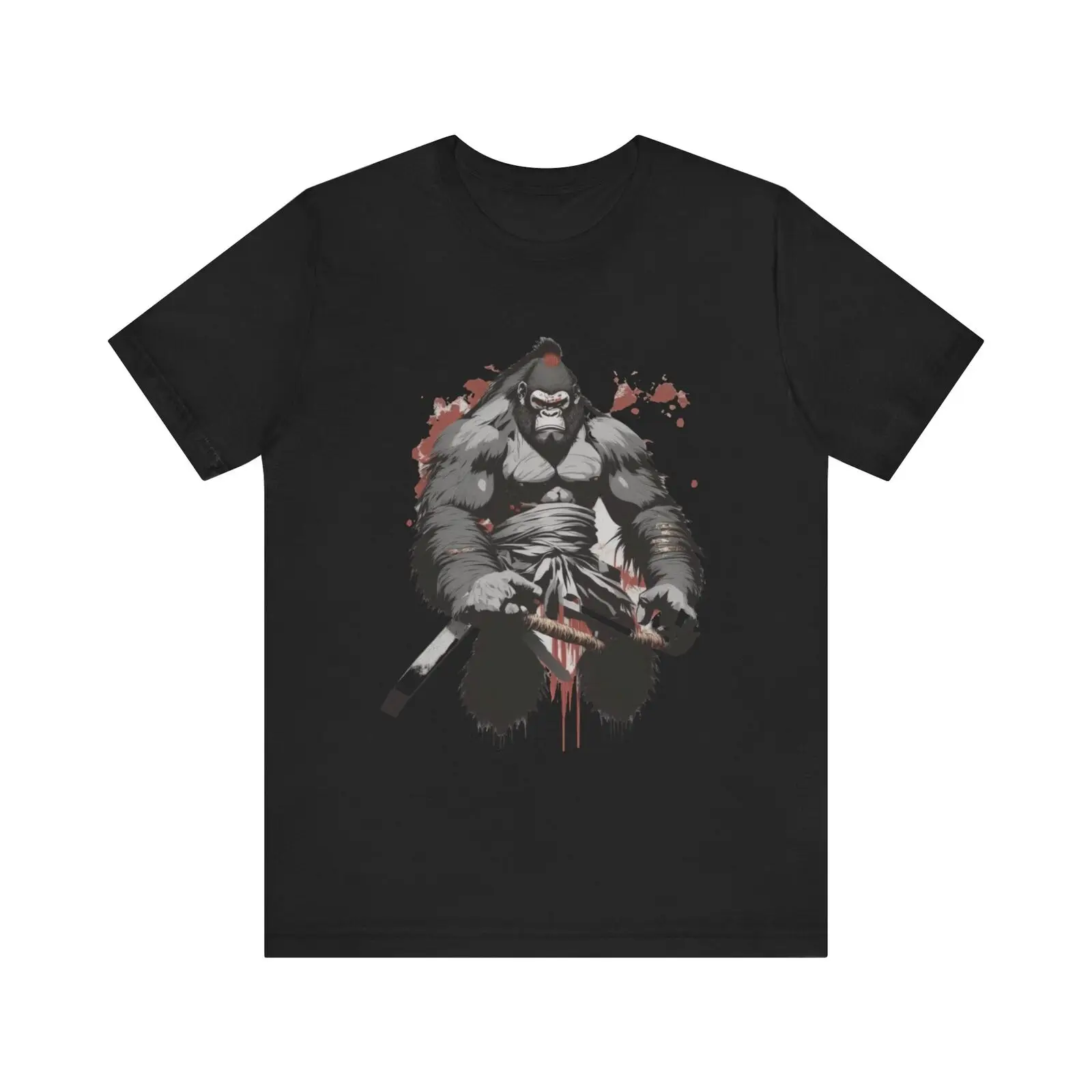 Samurai Gorilla T-Shirt, Gorilla Samurai T-Shirt, Ronin Shirt, Apeman T-Shirt,