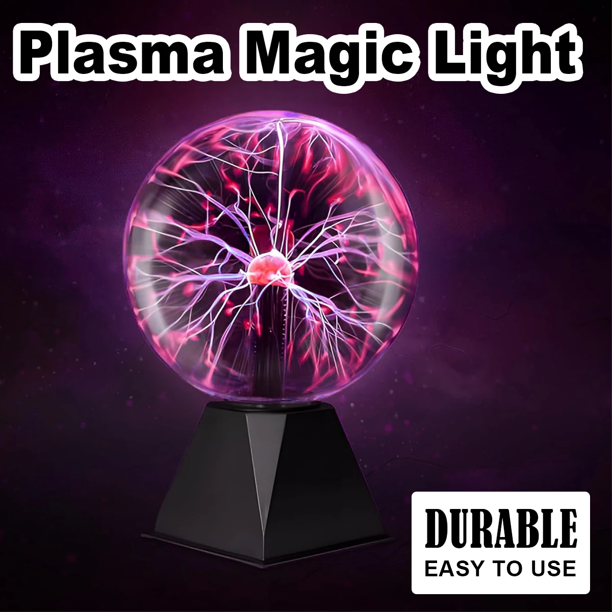 Plasma Lamp Eu Plug Ball Sensitive Touch Globe Red Powered Usb Battery Lightning Night Bulb Magical 3 Light Electrostatic Static