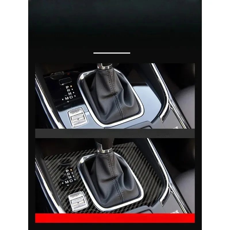 

Zza подходит для Mazda CX-9 2016-2020 гг., центральная консоль из настоящего углеродного волокна и внутренняя модификация панели переключения передач