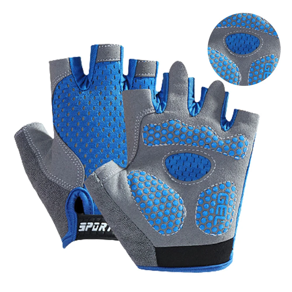 1 Paar Kinder-Fahrradhandschuhe, atmungsaktiv, halbe Finger, Fahrradhandschuhe, rutschfeste Fäustlinge für Outdoor-Sportarten, Rollschuhlaufen – Detail 9