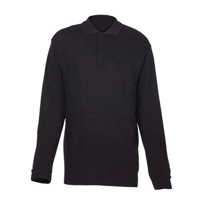 

Flame retardant modified acrylic/cotton polo shirt