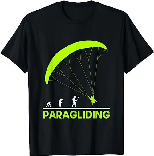 Wing Parachute Paraglider Paragliding T Shirt Sweat 21219