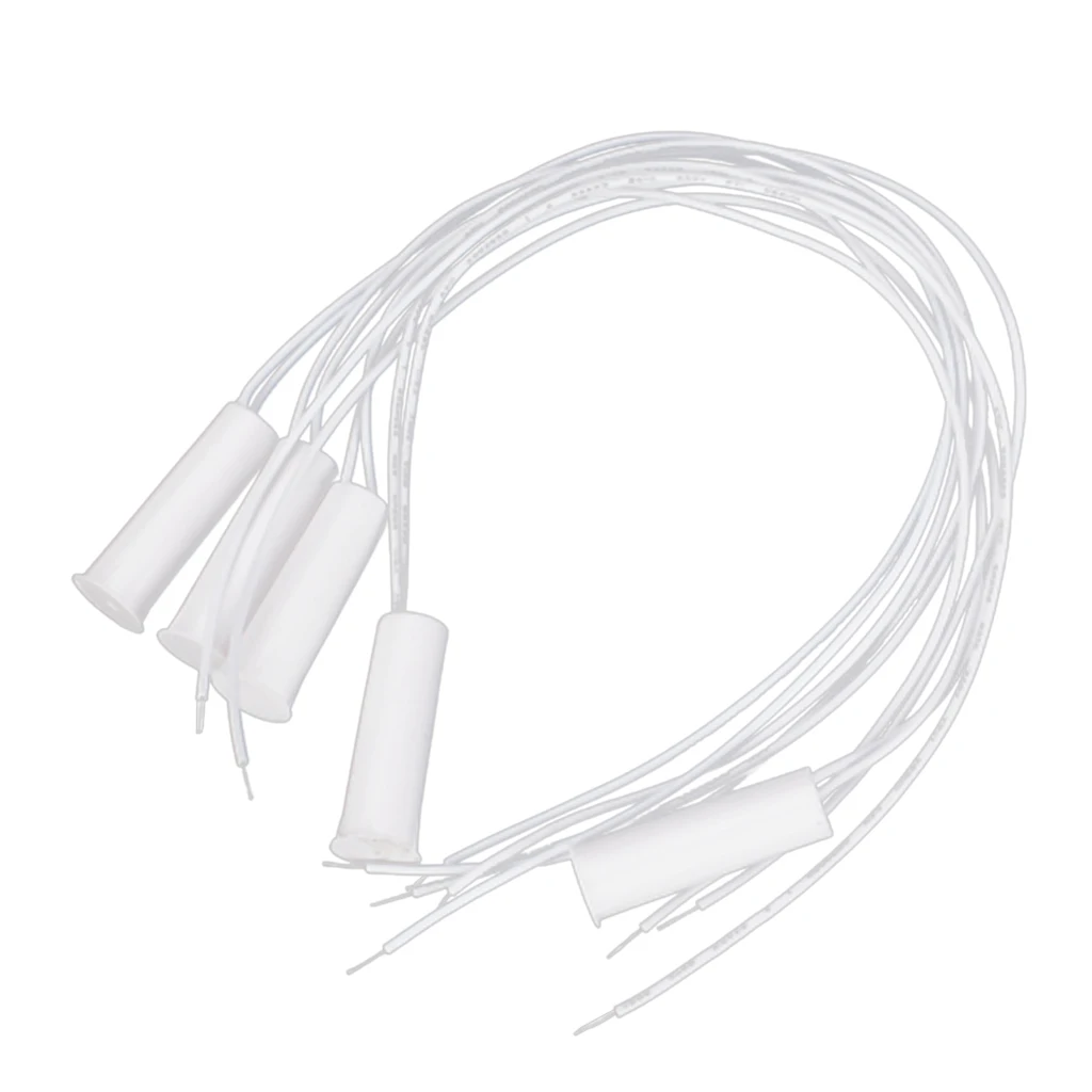 5Pcs Recesso Magnético Janela Porta Contatos Alarme Segurança Reed Switch