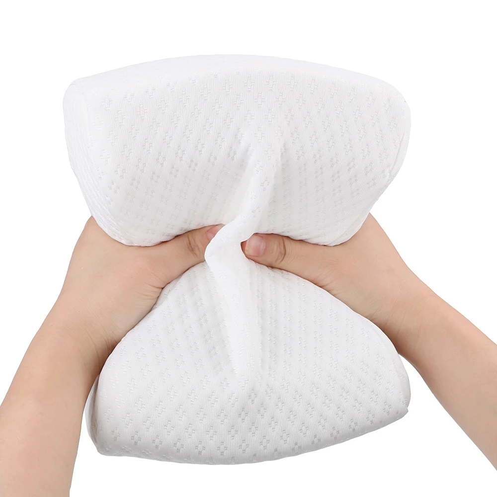 Memory Foam Knee Pillow for Orthopedic Sciatica Back Leg Hip Back Support Align Spine Pregnancy Body Pillows for Side Sleepers