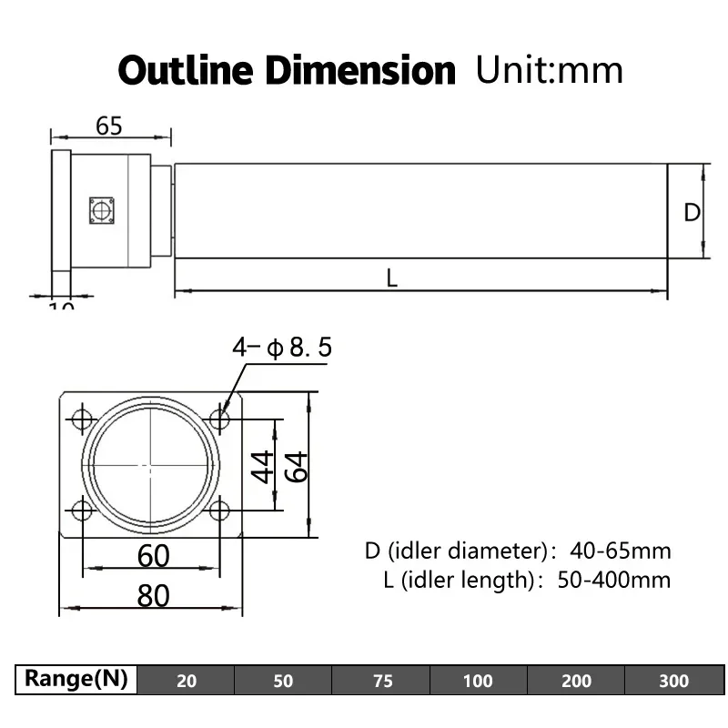 Automatic Production Controller Film Coil Weighing Force Measurement Tension Cantilever Roller Load Cell Sensor