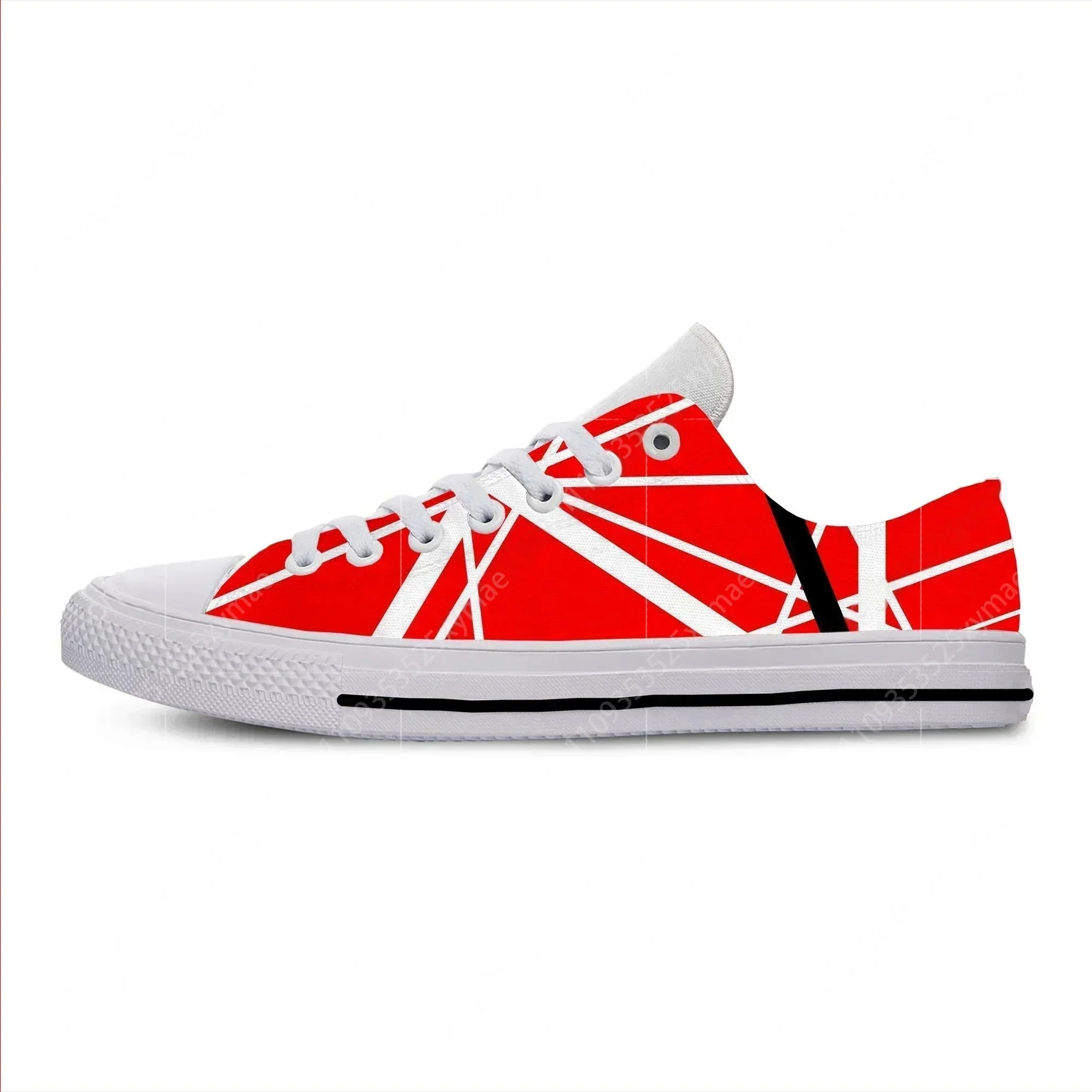 

Hot Summer Cool EVH 5150 STRIPES Fashion Lightweight Classic Canvas Shoes Men Women Casual Sneakers Low Top Classic Board Shoes