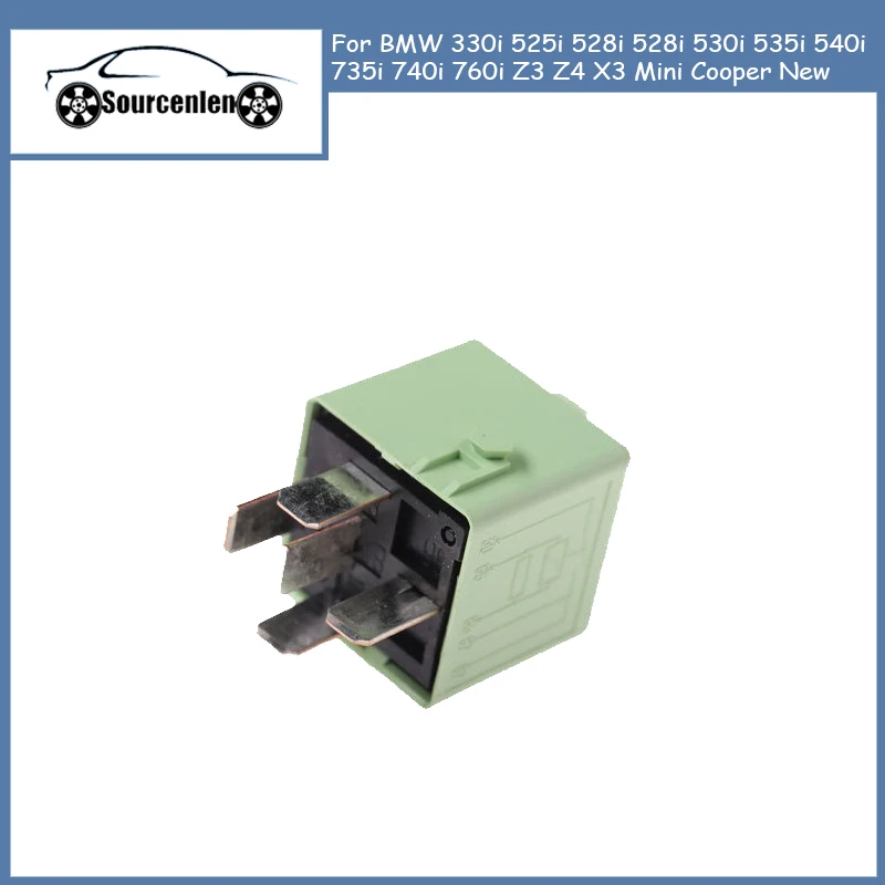

61368373700 Fuel Pump Multi Purpose Use Relay for BMW 330i 525i 528i 528i 530i 535i 540i 735i 740i 760i Z3 Z4 X3 Mini Cooper New