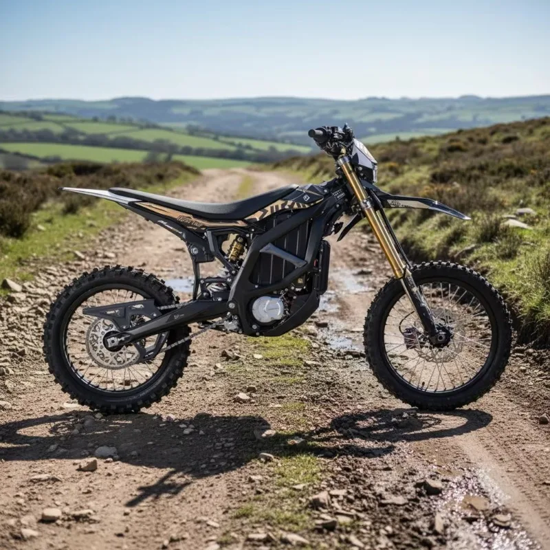 2026 Carbon Black Ultra Bee Edition 24.5KW 74V 60AH SurRon Electric Dirt Bike Motorbike Motorcycle