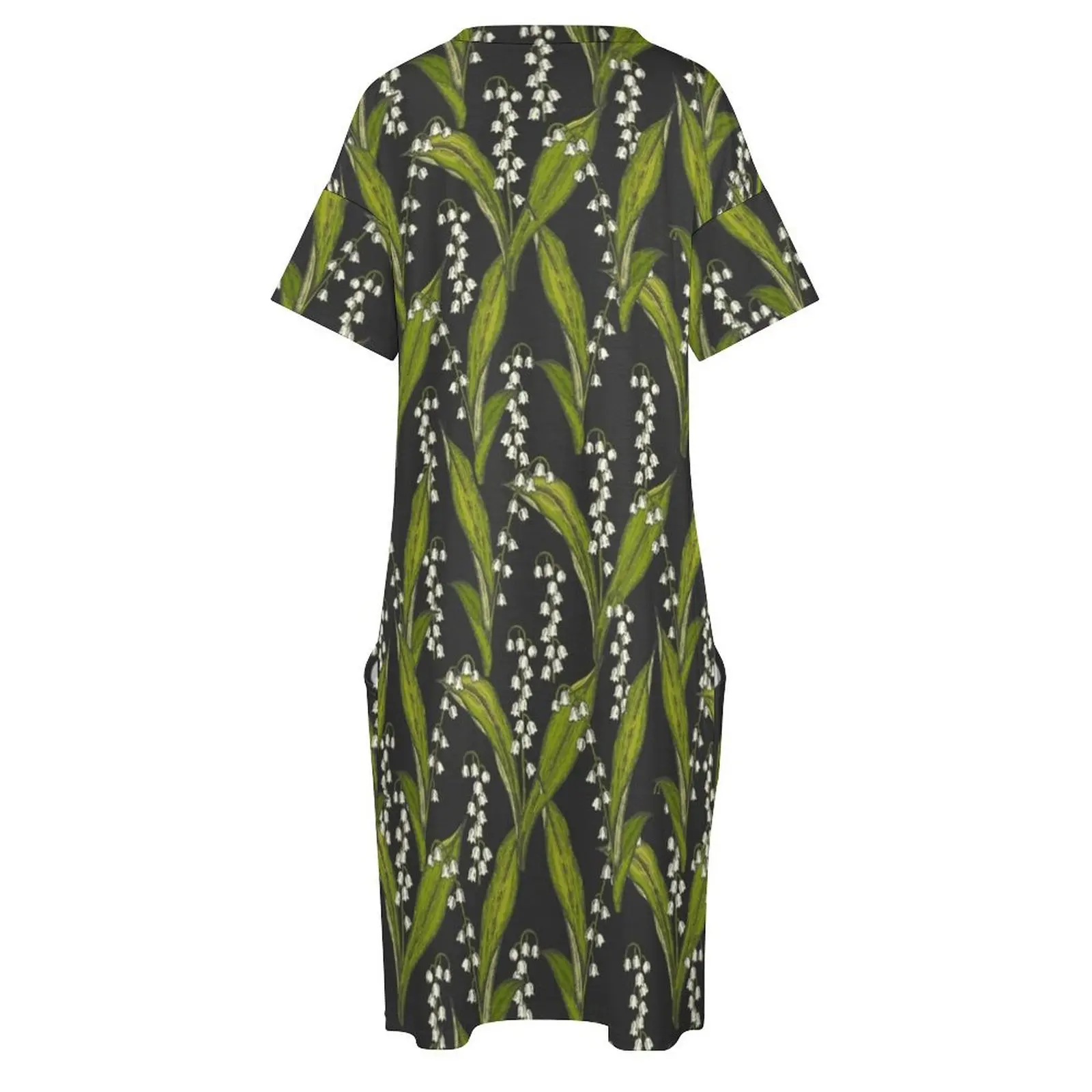 Lilies of the valley Loose Pocket Dress prom dress 2025 Evening dresses evening dress