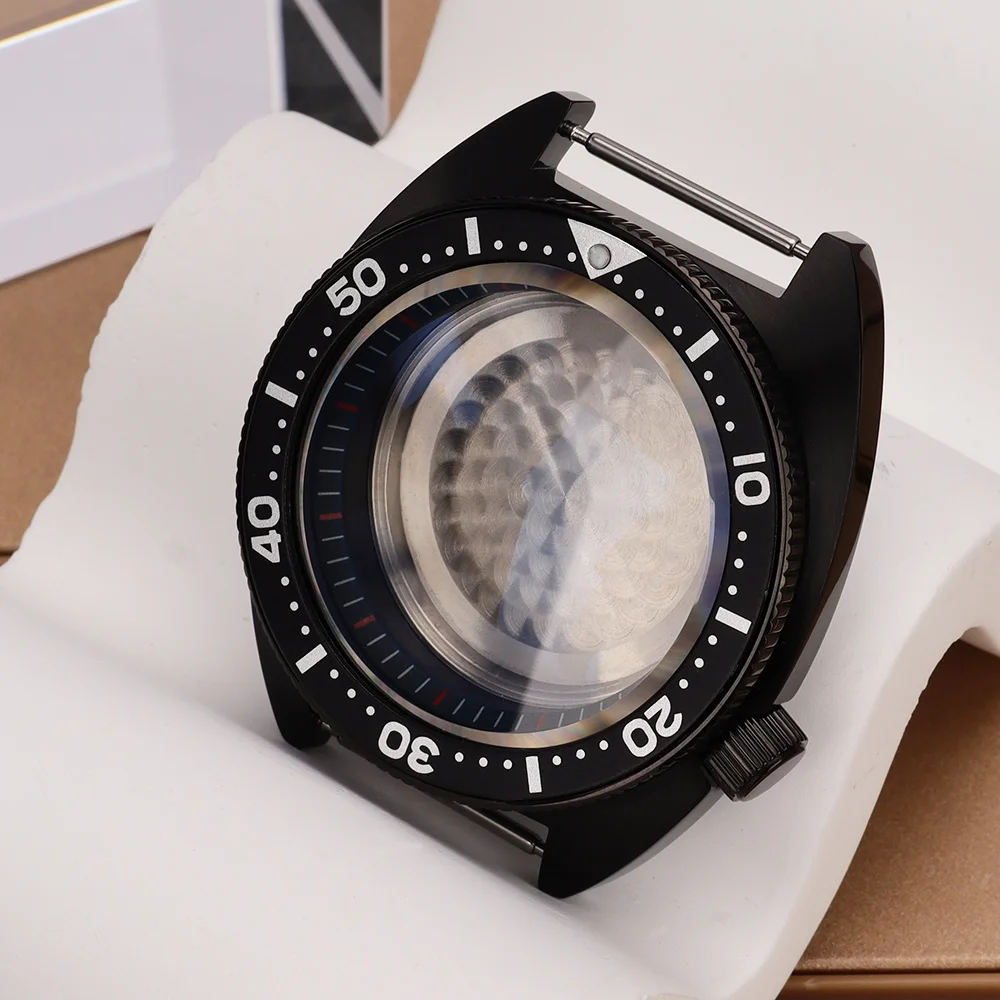 41mm Luxury Watch Case 316L Steel Case Sapphire Glass For Mod Tuna Turtle Seiko NH35 NH36 NH38 Movements 28.5mm Dial Watch Parts