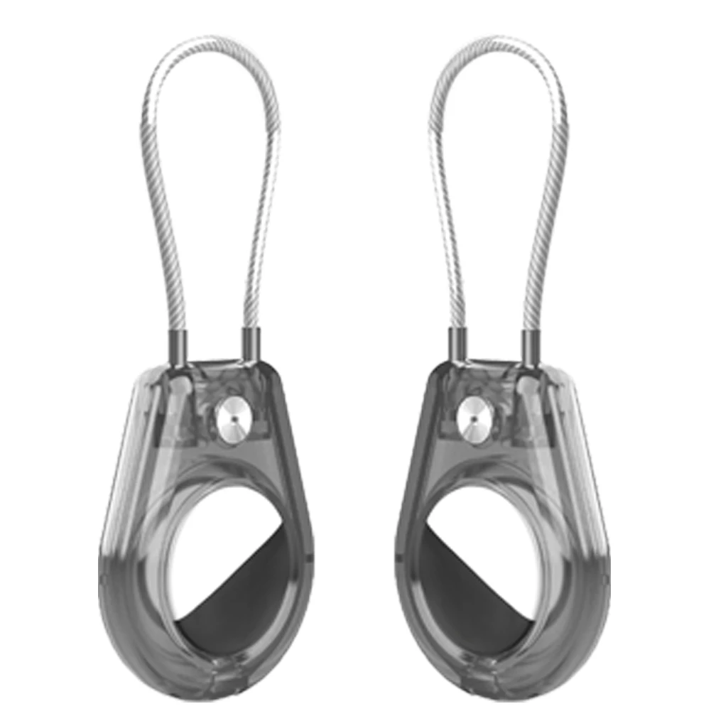 

Надежный держатель для Apple AirTag с проволочным тросом, защитный чехол для AirTag, противоугонный защитный чехол для ключей, багажа, домашних животных.