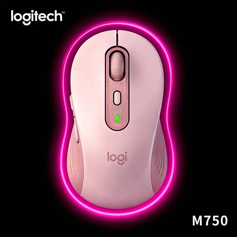

Беспроводная мышь Logitech M750, эргономичный дизайн, многоустройство, Bluetooth и бесшумный щелчок 2,4 ГГц для офиса, домашнего ПК, ноутбука