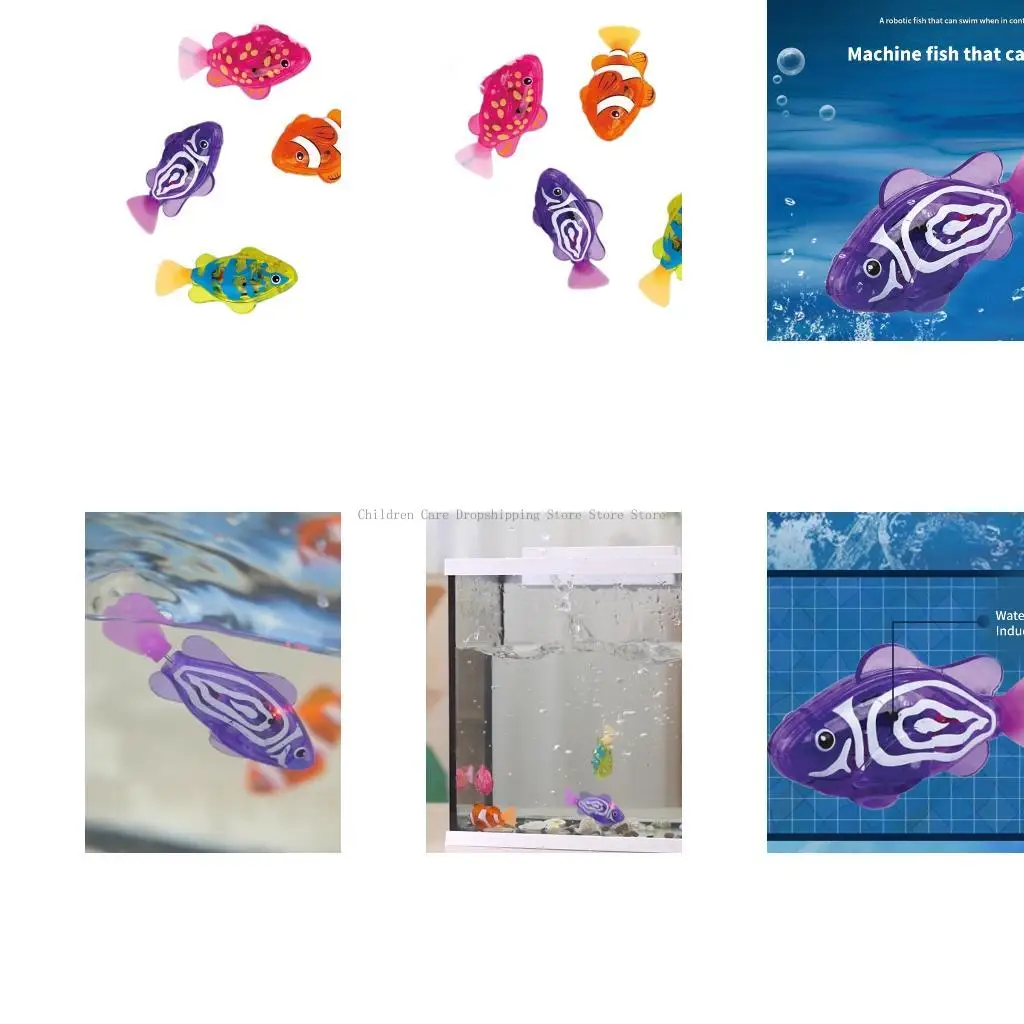 

Auto Robotic Light Up Fling Fish Toy Set для ванны бассейн играет в возрасте 3+