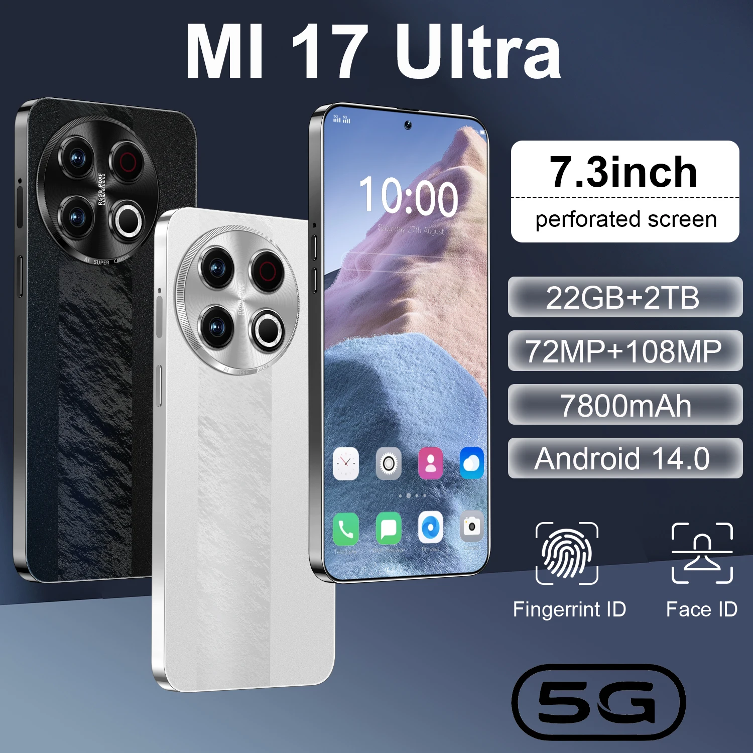 Hot 2026 High Quality MI 17 Ultra New Original Intelligent 4G 5G Dual Card Dual Standby System Global Version 7800mAh Battery